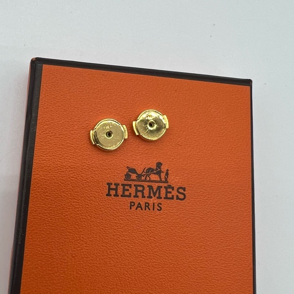 Authentic Hermes Mini Pop H earrings - Picture 15 of 15